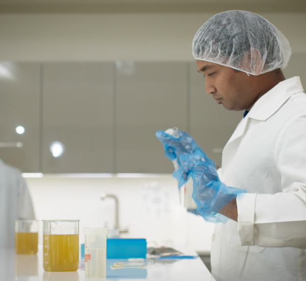 realbrew_tea-2 man working in food science beverage lab